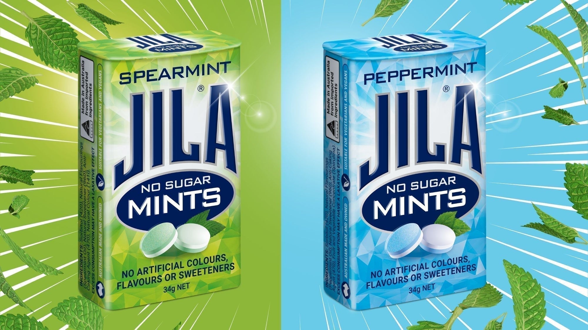 New Look, Same Fresh Taste: JILA® Sugar Free Mints