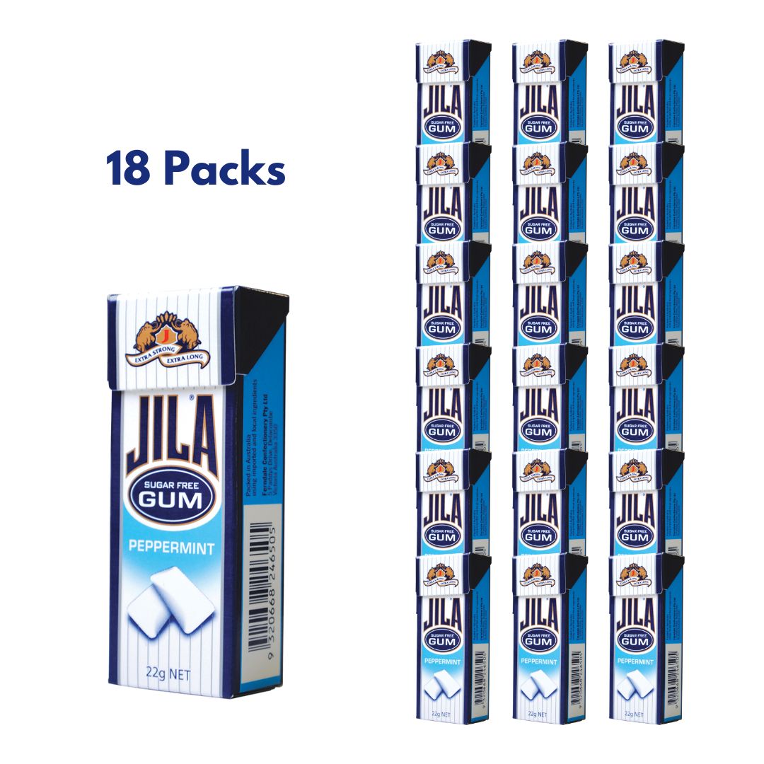 JILA® Sugar Free Gum Peppermint 22g x 18 Pack