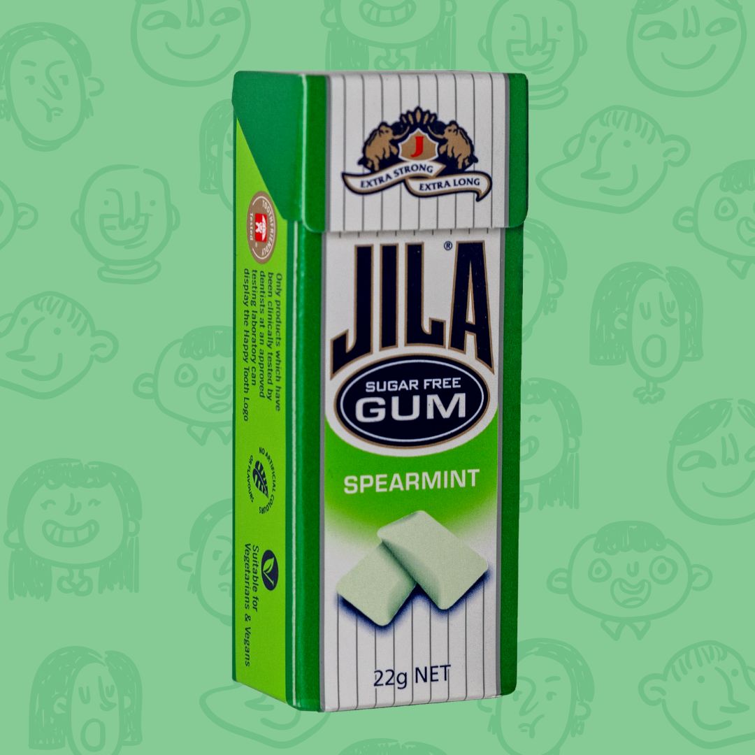 JILA® Sugar Free Gum Spearmint 22g x 18 Pack