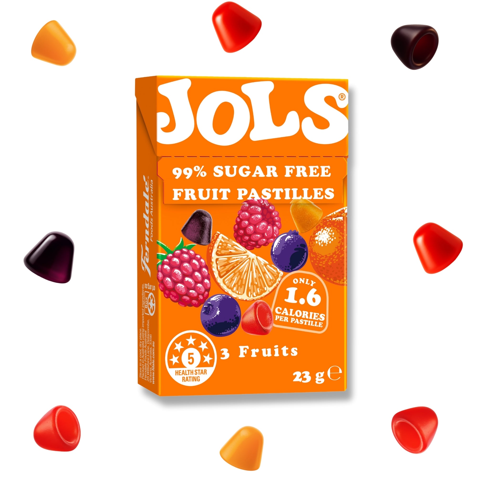 JOLS® pastilles 3 Fruits 23g x 18 Pack