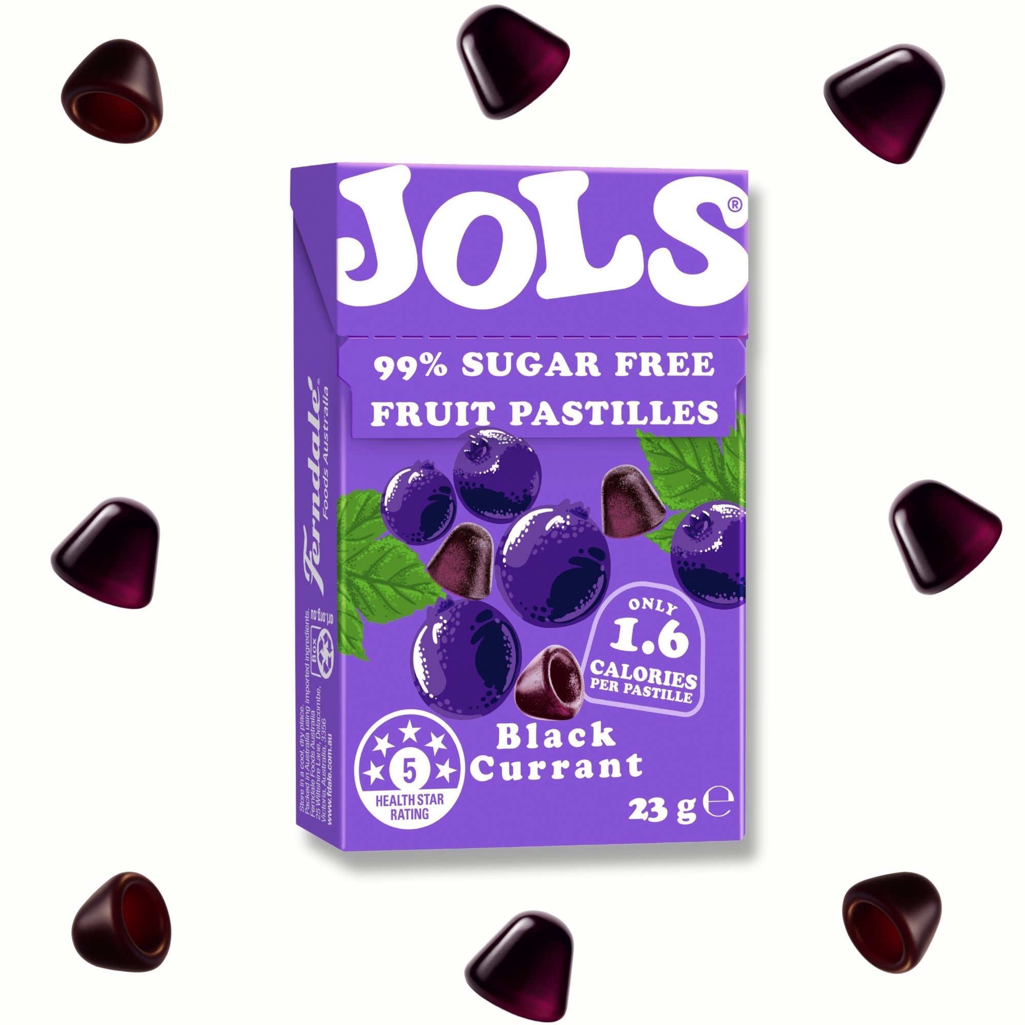 JOLS® pastilles Blackcurrant 23g x 18 Pack