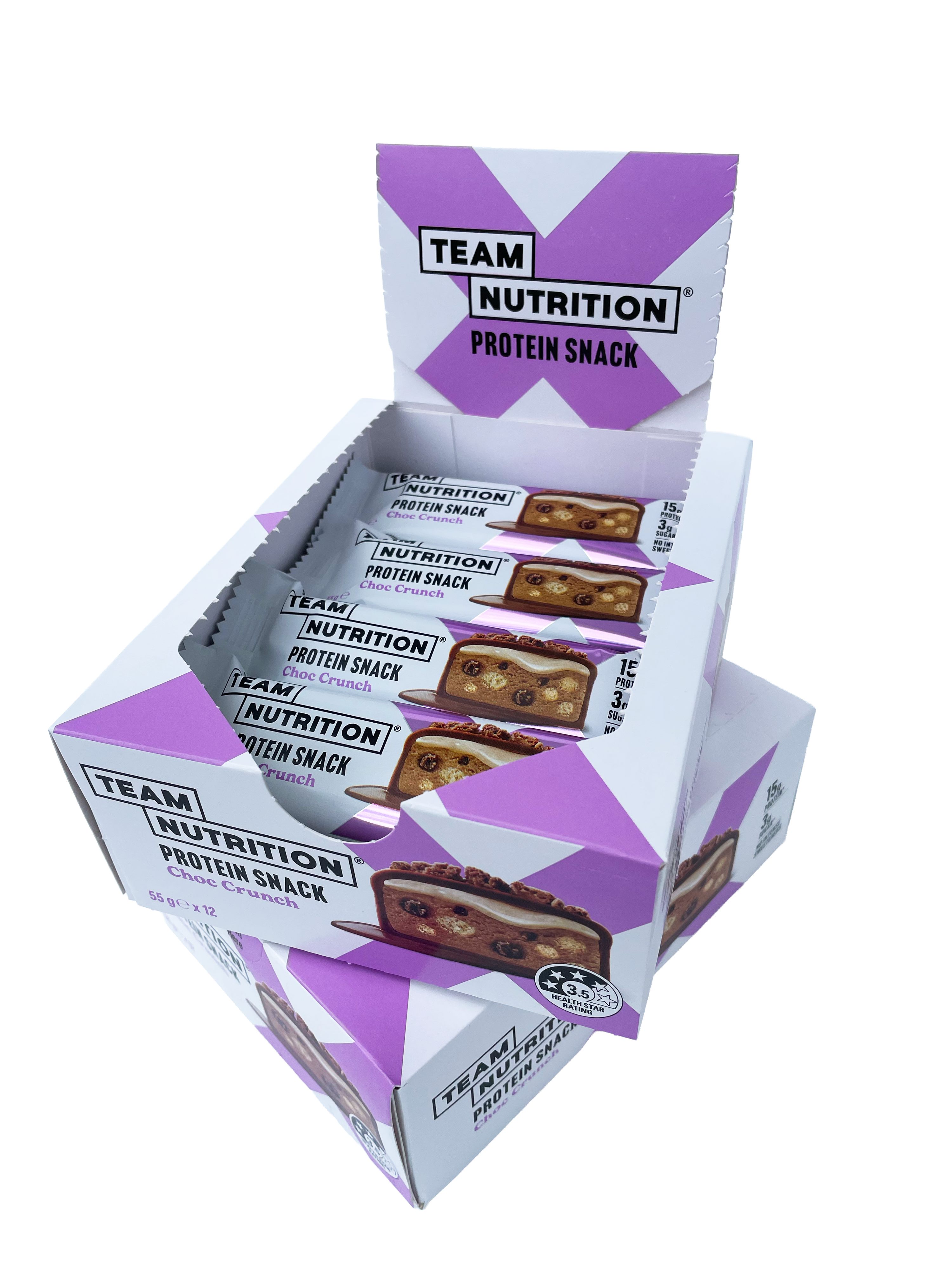 TEAM NUTRITION® Choc Crunch Soft Protein Snack - 12 pack