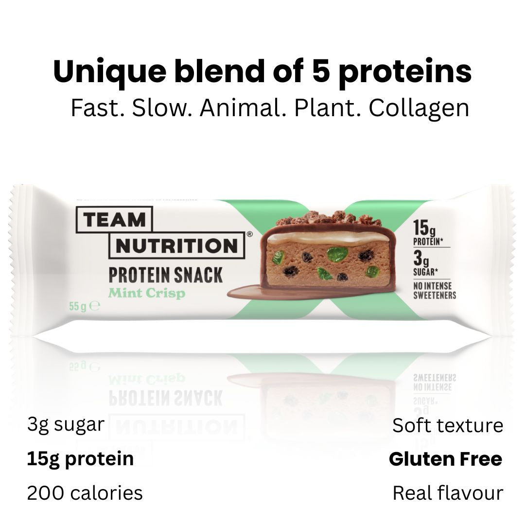 TEAM NUTRITION® Mint Crisp Soft Protein Snack - 12 pack