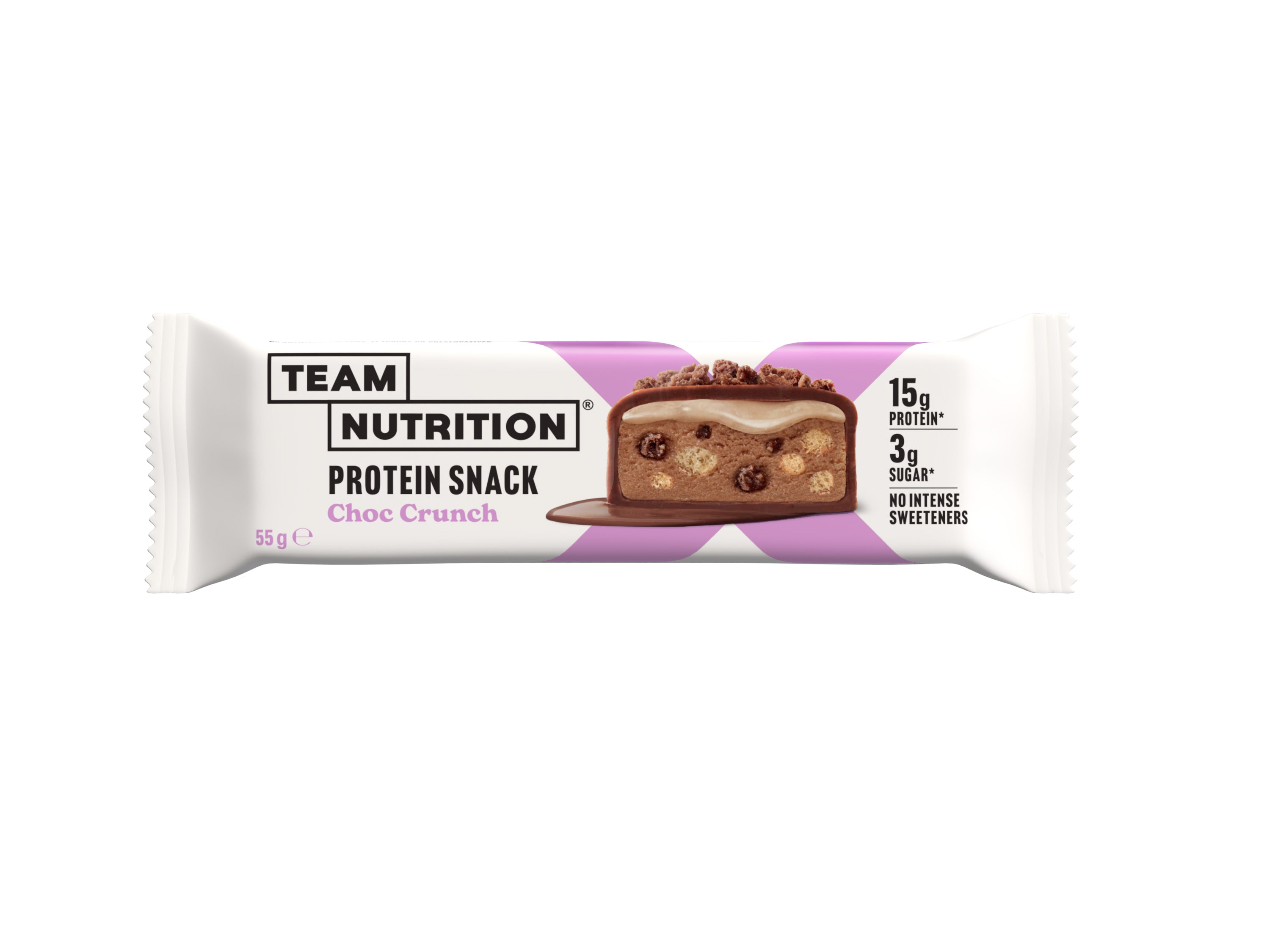 TEAM NUTRITION® Choc Crunch Soft Protein Snack - 12 x 55g