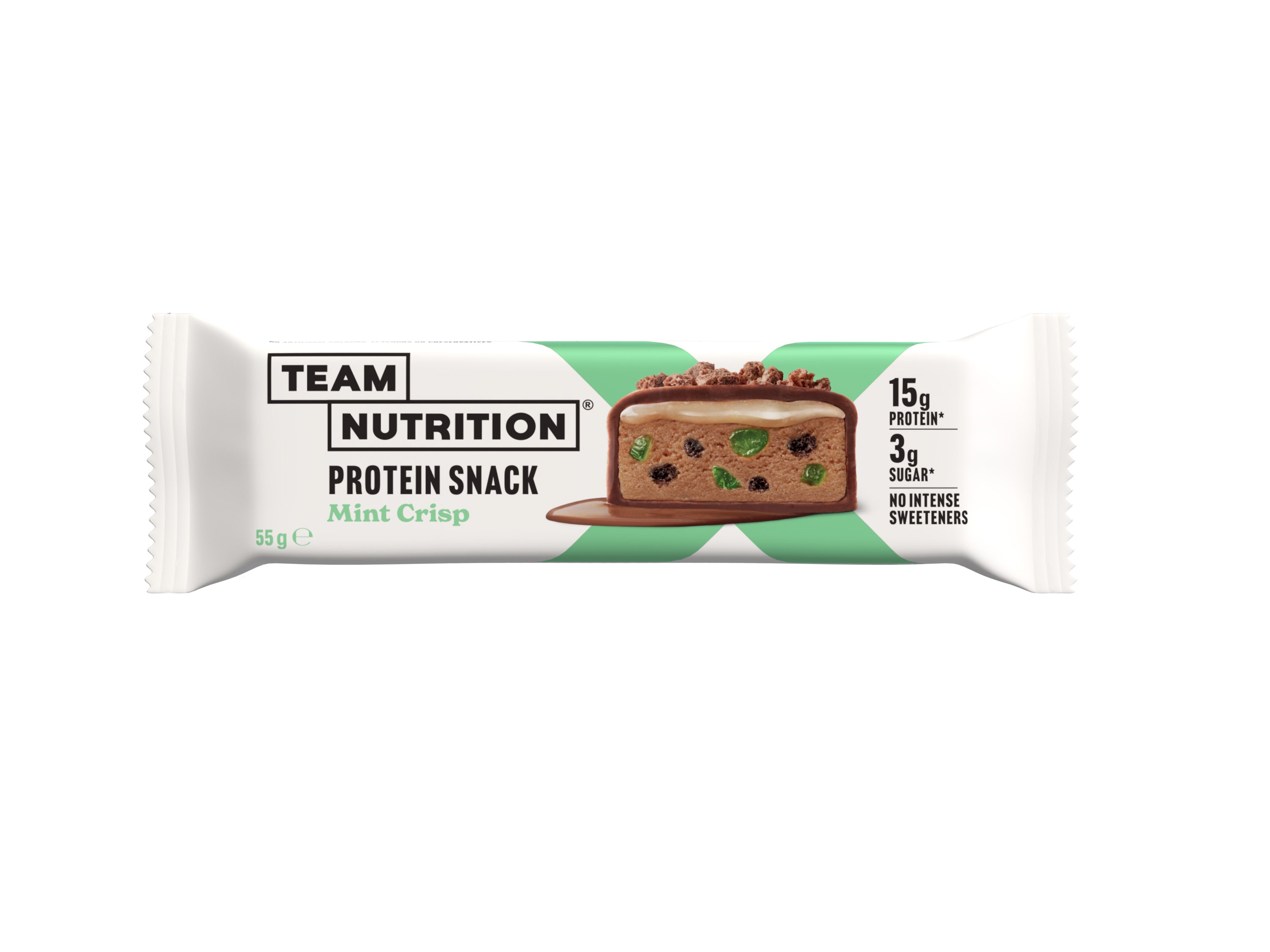 TEAM NUTRITION® Mint Crisp Soft Protein Snack - 12 x 55g
